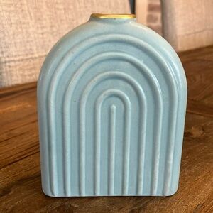 Baby Blue Ceramic Arch Vase